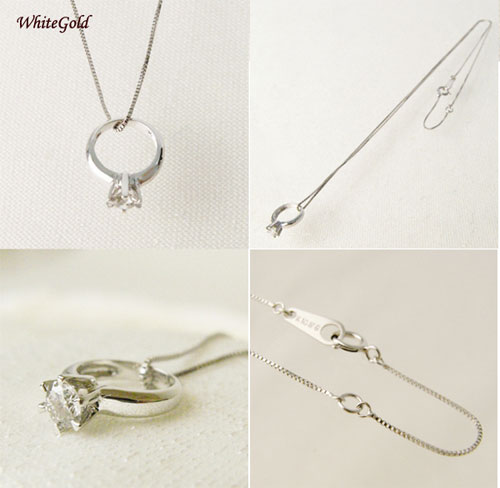 誕生石ハートネックレス